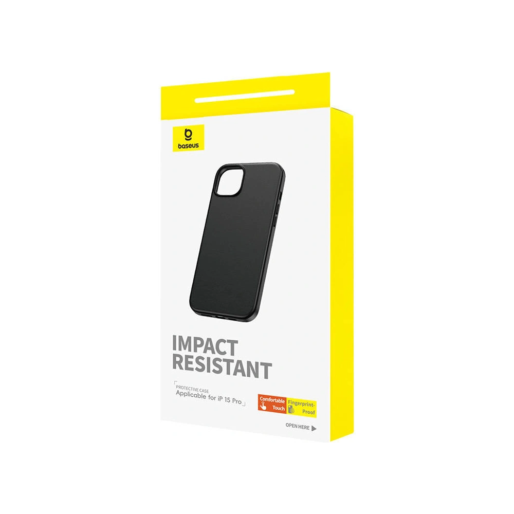 Hurtownia GSM - Etui Baseus Fauxther Series Apple iPhone 15 Pro (Negru) - BSU4641 - {ean13} - Hurt
