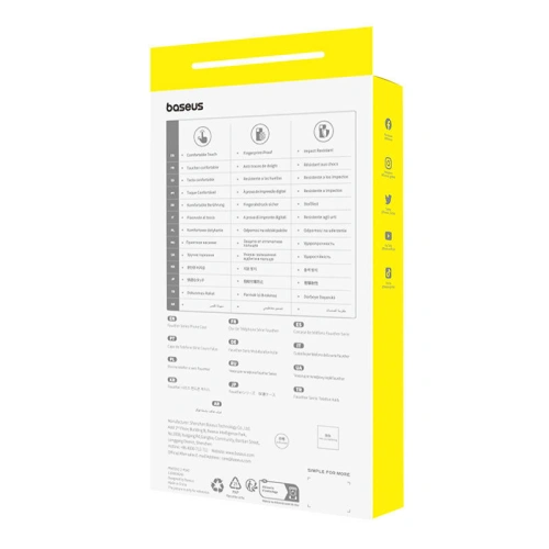 Etui Baseus Fauxther Series Apple iPhone 15 Plus / 14 Plus (Czarny)