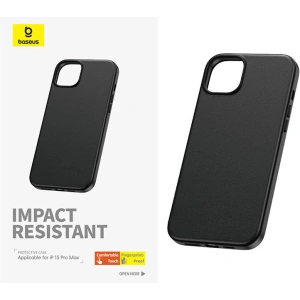 Hurtownia GSM - Etui Baseus Fauxther Series Apple iPhone 15 Pro Max (Černá) - BSU4643 - {ean13} - Hurt