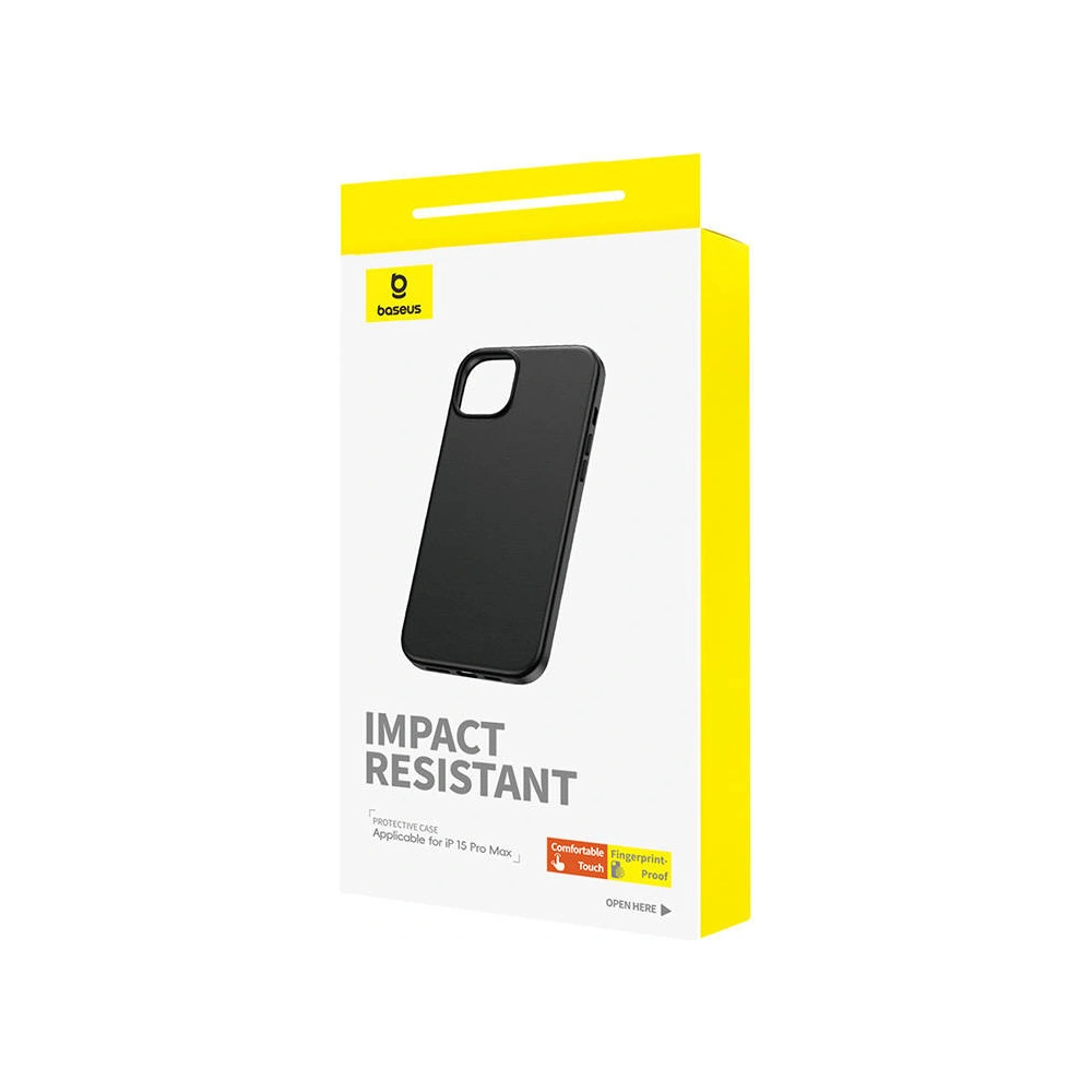 Hurtownia GSM - Etui Baseus Fauxther Series Apple iPhone 15 Pro Max (Černá) - BSU4643 - {ean13} - Hurt
