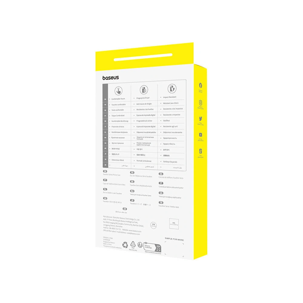 Hurtownia GSM - Etui Baseus Fauxther Series Apple iPhone 15 (Pomarańczowy) - BSU4645 - {ean13} - Hurt