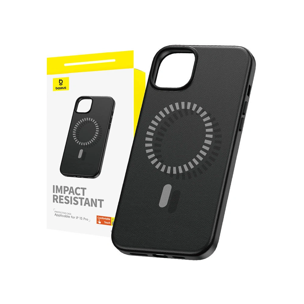 Wholesale Baseus Fauxther Series Apple iPhone 15 Pro (black) - BSU4649 - {ean13} - Hurt