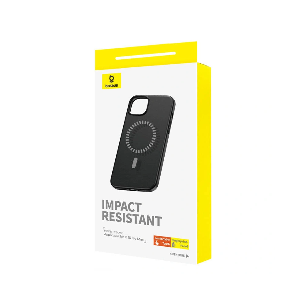 Hurtownia GSM - Etui Baseus Fauxther Series Apple iPhone 15 Pro Max (Czarne) - BSU4650 - {ean13} - Hurt