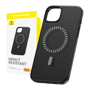Hurtownia GSM - Etui Baseus Fauxther Series Apple iPhone 15 Plus / 14 Plus (Černé) - BSU4651 - {ean13} - Hurt