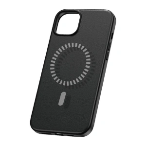 Hurtownia GSM - Etui Baseus Fauxther Series Apple iPhone 15 Plus / 14 Plus (Černé) - BSU4651 - {ean13} - Hurt