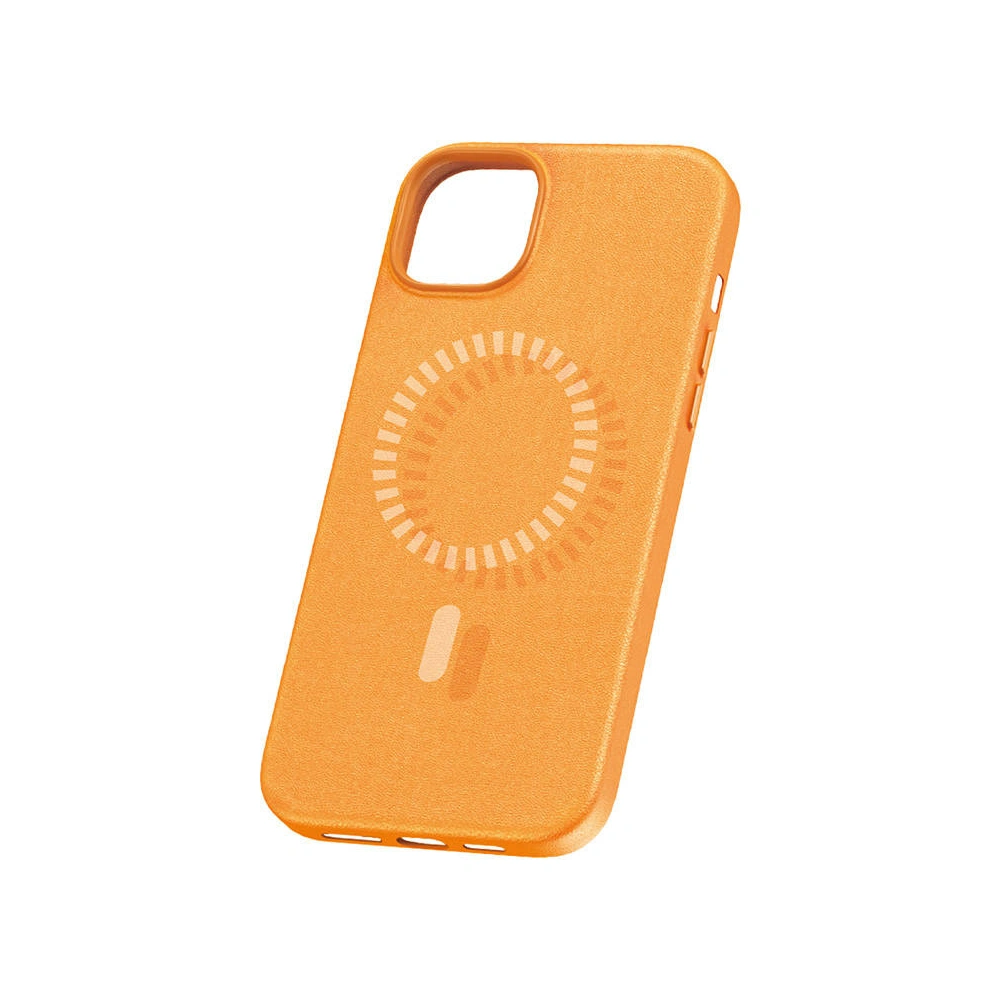 Hurtownia GSM - Etui Baseus Fauxther Series Apple iPhone 15 Plus / 14 Plus (Oranžové) - BSU4652 - {ean13} - Hurt