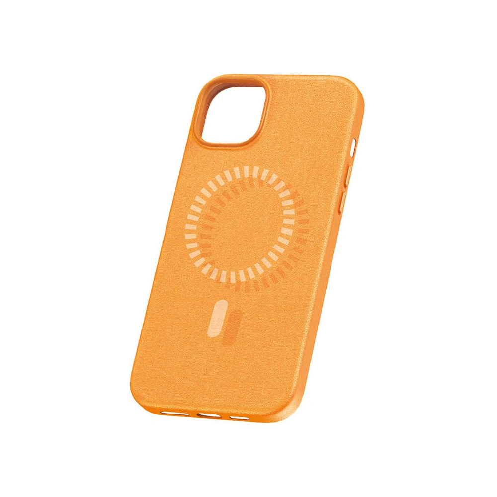 Hurtownia GSM - Etui Baseus Fauxther Series Apple iPhone 15 (Pomarańczowe) - BSU4653 - {ean13} - Hurt