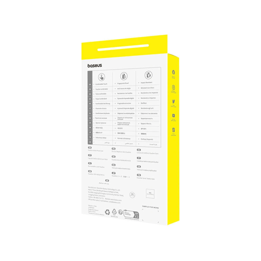 Hurtownia GSM - Etui Baseus Fauxther Series Apple iPhone 15 Pro (Pomarańczowe) - BSU4654 - {ean13} - Hurt