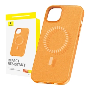 Hurtownia GSM - Etui Baseus Fauxther Series Apple iPhone 15 Pro Max (Pomarańczowe) - BSU4655 - {ean13} - Hurt