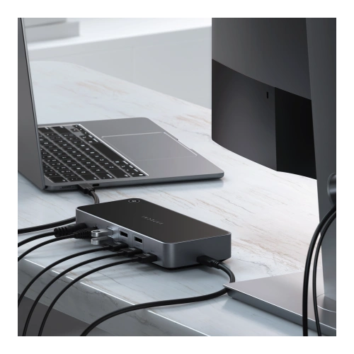 Stacja dokująca do monitorów 4K Satechi Triple 4K Display Docking Station (3x4K/60Hz,100W,2xDP1.4,3xHDMI2.0)