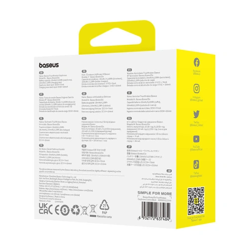 Słuchawki TWS Baseus Bowie E5x BT 5.3 (czarne)