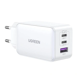 Hurtownia GSM - Síťový nabíječ UGREEN CD244 Nexode, 2xUSB-C, USB-A 3.0, PD3.0, QC4.0, GaN, 65W (bílá) - UGR1710 - {ean13} - Hurt