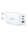 Încărcător de rețea UGREEN CD244 Nexode, 2xUSB-C, USB-A 3.0, PD3.0, QC4.0, GaN, 65W (alb)