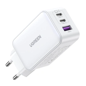 Hurtownia GSM - Ładowarka sieciowa UGREEN CD244 Nexode, 2xUSB-C, USB-A 3.0, PD3.0, QC4.0, GaN, 65W (biała) - UGR1710 - {ean13} - Hurt