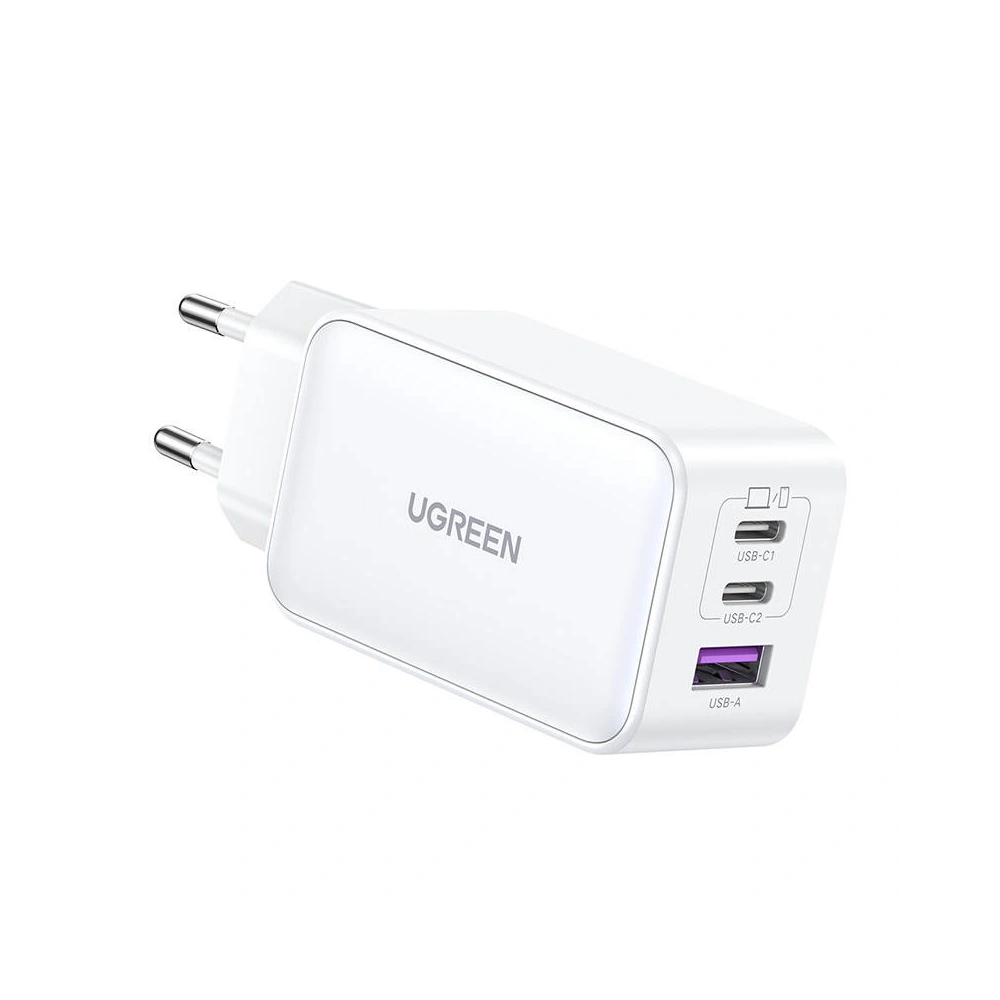 Hurtownia GSM - UGREEN CD244 Nexode hálózati töltő, 2xUSB-C, USB-A 3.0, PD3.0, QC4.0, GaN, 65W (fehér) - UGR1710 - {ean13} - Hurt