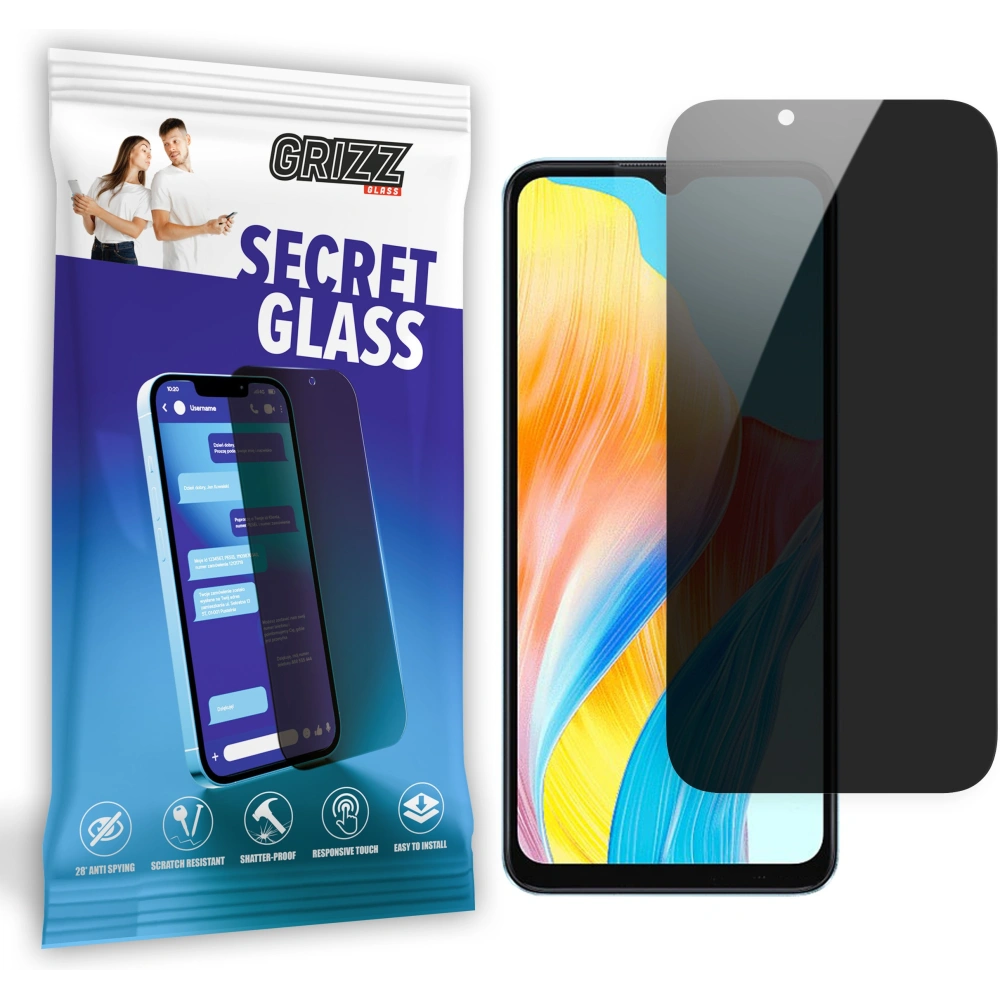 Matowe szkło prywatyzujące GrizzGlass SecretGlass do Oppo A18