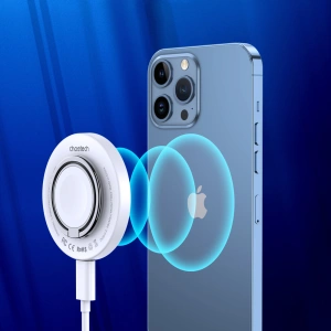 Hurtownia GSM - Induktive Ladegerät mit Fingerhalter Choetech T603-F MagSafe weiß - CHT189 - {ean13} - Hurt