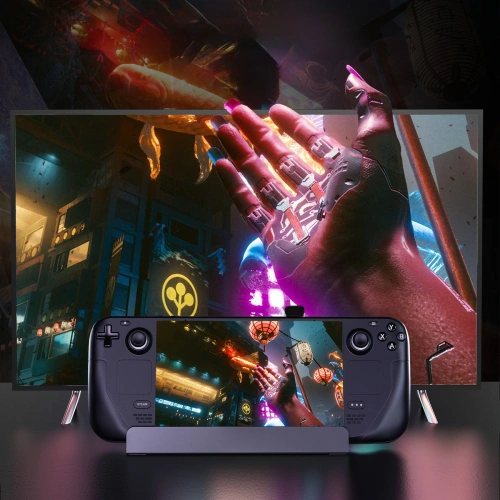 HUB Choetech M52 do Valve Steam Deck LCD / OLED adapter USB-C / USB-C PD, USB-A, HDMI, RJ45 szary