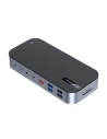 HUB Choetech M52 adapter USB-C / USB-C PD, USB-C, USB-A, HDMI, VGA, DP, SD, TF, RJ45, AUX szürke