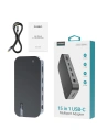 Hurtownia GSM - HUB Choetech M52 adaptér USB-C / USB-C PD, USB-C, USB-A, HDMI, VGA, DP, SD, TF, RJ45, AUX šedý - CHT191 - {ean13} - Hurt