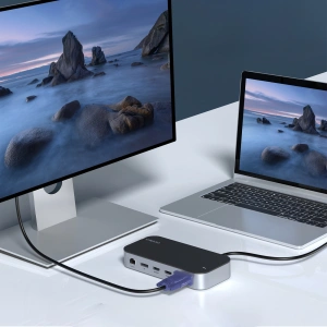 Hurtownia GSM - HUB Choetech M52 adaptér USB-C / USB-C PD, USB-C, USB-A, HDMI, VGA, DP, SD, TF, RJ45, AUX šedý - CHT191 - {ean13} - Hurt