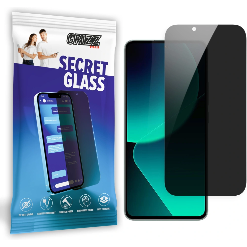 Matowe szkło prywatyzujące GrizzGlass SecretGlass do Xiaomi 13T