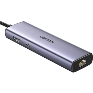 HUB UGREEN CM512 adapter USB-C / 3x USB A 3.0, HDMI, RJ45, PD