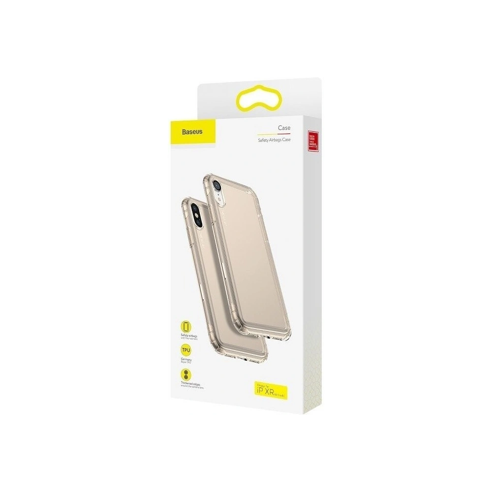 Hurtownia GSM - Durchsichtiges Case Baseus Safety Airbags Case für iPhone XR - BSU461GLD - {ean13} - Hurt