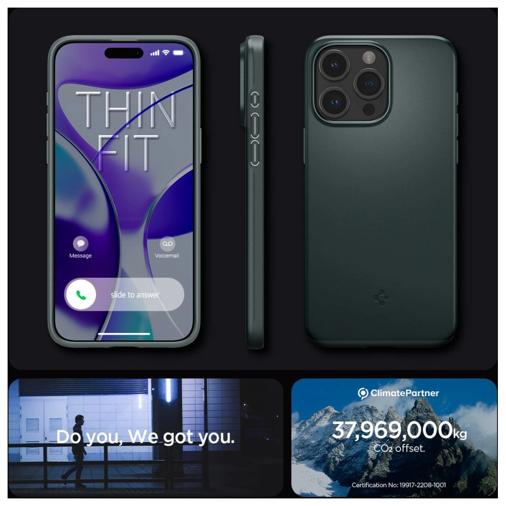 Hurtownia GSM - Case Spigen Thin Fit für Apple iPhone 15 Pro Abyss Green - SPN3131 - {ean13} - Hurt
