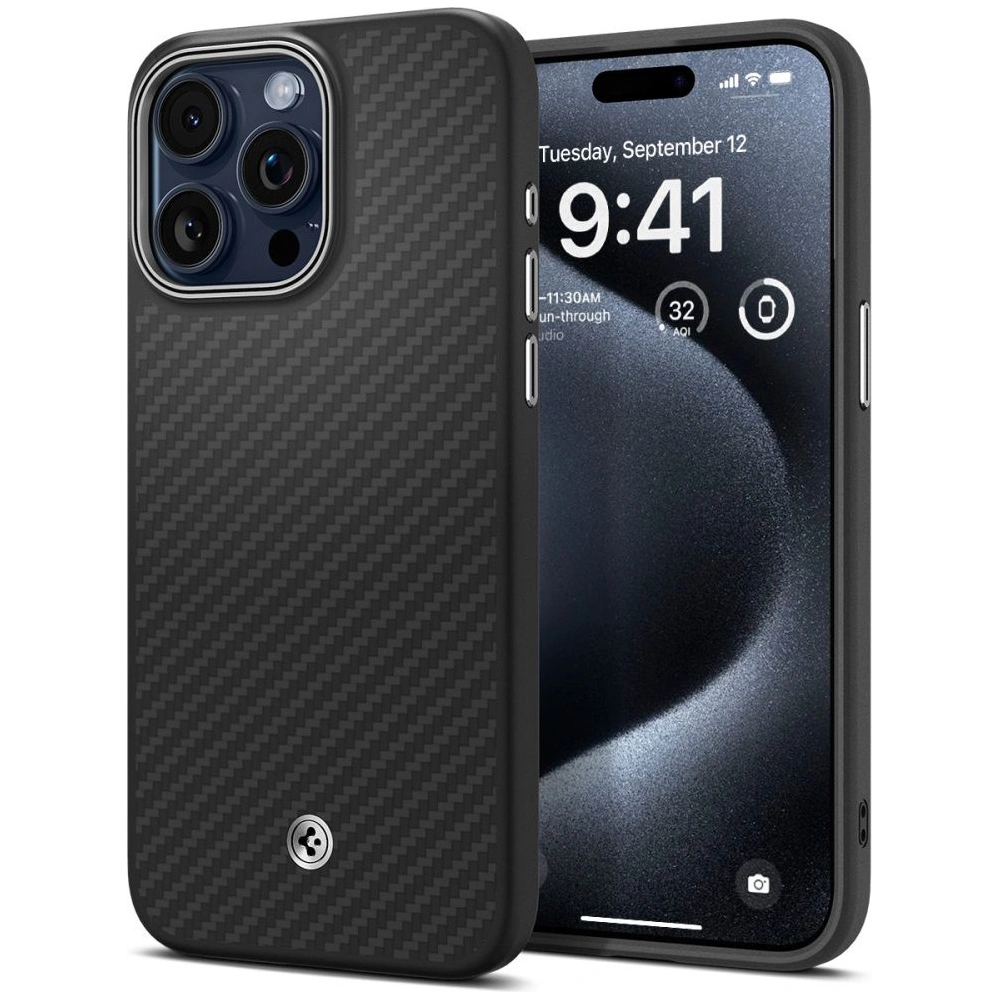 Hurtownia GSM - Etui Spigen Enzo Aramid Mag MagSafe Apple iPhone 15 Pro Matná černá - SPN3132 - {ean13} - Hurt
