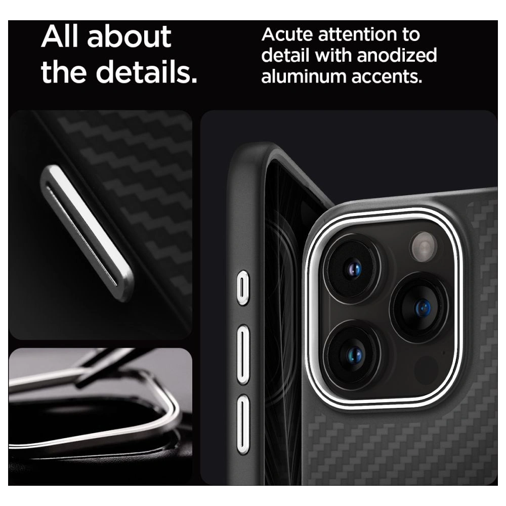 Hurtownia GSM - Etui Spigen Enzo Aramid Mag MagSafe Apple iPhone 15 Pro Matná černá - SPN3132 - {ean13} - Hurt