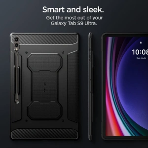 Hurtownia GSM - Spigen Samsung Husă Rugged Armor Pro Galaxy Tab S8 Ultra / S9 Ultra / S10 Ultra 14.6 Negru - SPN3133 - {ean13} - Hurt
