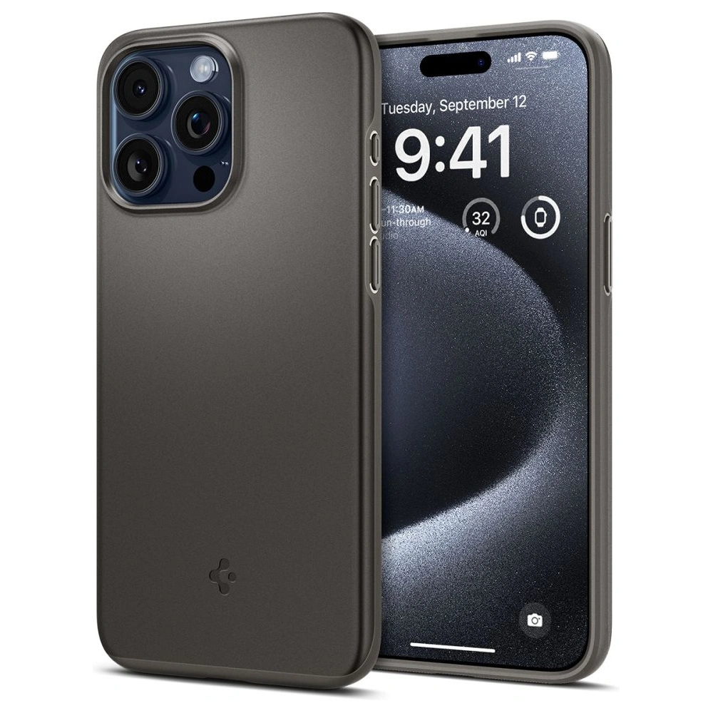 Hurtownia GSM - Etui Spigen Thin Fit Apple iPhone 15 Pro Gunmetal - SPN3134 - {ean13} - Hurt