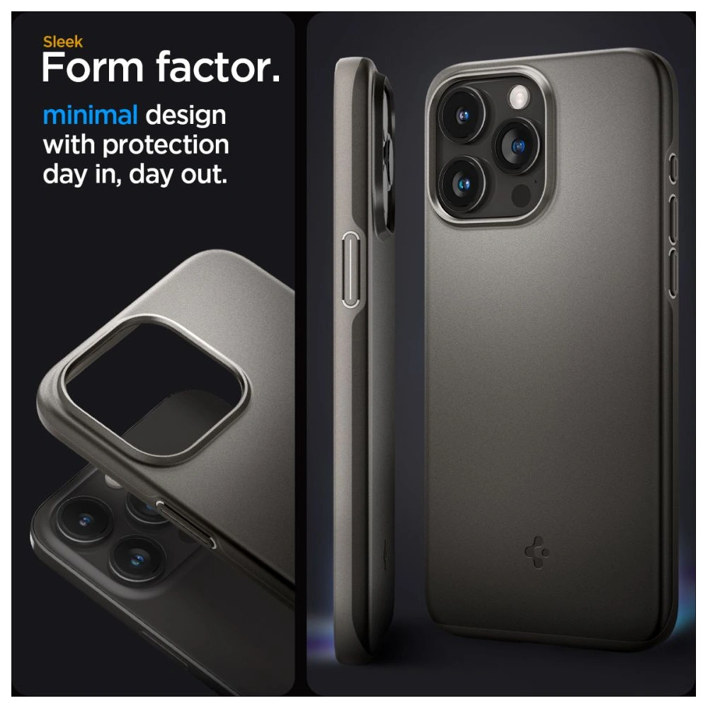 Hurtownia GSM - Etui Spigen Thin Fit Apple iPhone 15 Pro Gunmetal - SPN3134 - {ean13} - Hurt