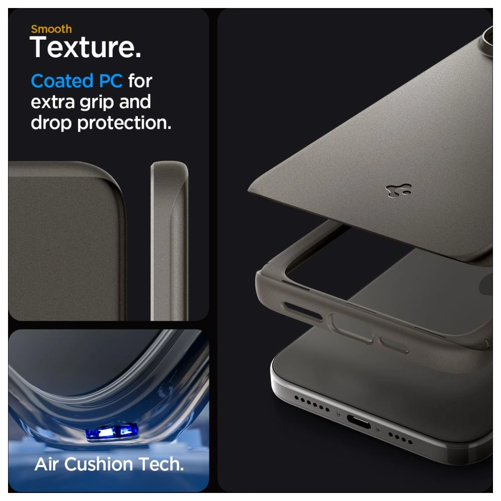 Hurtownia GSM - Etui Spigen Thin Fit Apple iPhone 15 Pro Gunmetal - SPN3134 - {ean13} - Hurt