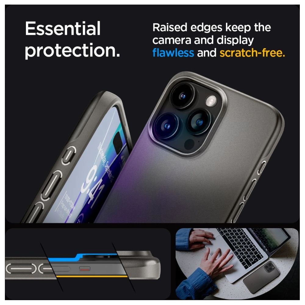 Hurtownia GSM - Etui Spigen Thin Fit Apple iPhone 15 Pro Gunmetal - SPN3134 - {ean13} - Hurt
