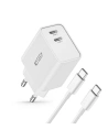 Hurtownia GSM - Încărcătorul de rețea Tech-Protect C35W, 2xUSB-C, PD, 35W + cablu USB-C alb - THP2361 - {ean13} - Hurt