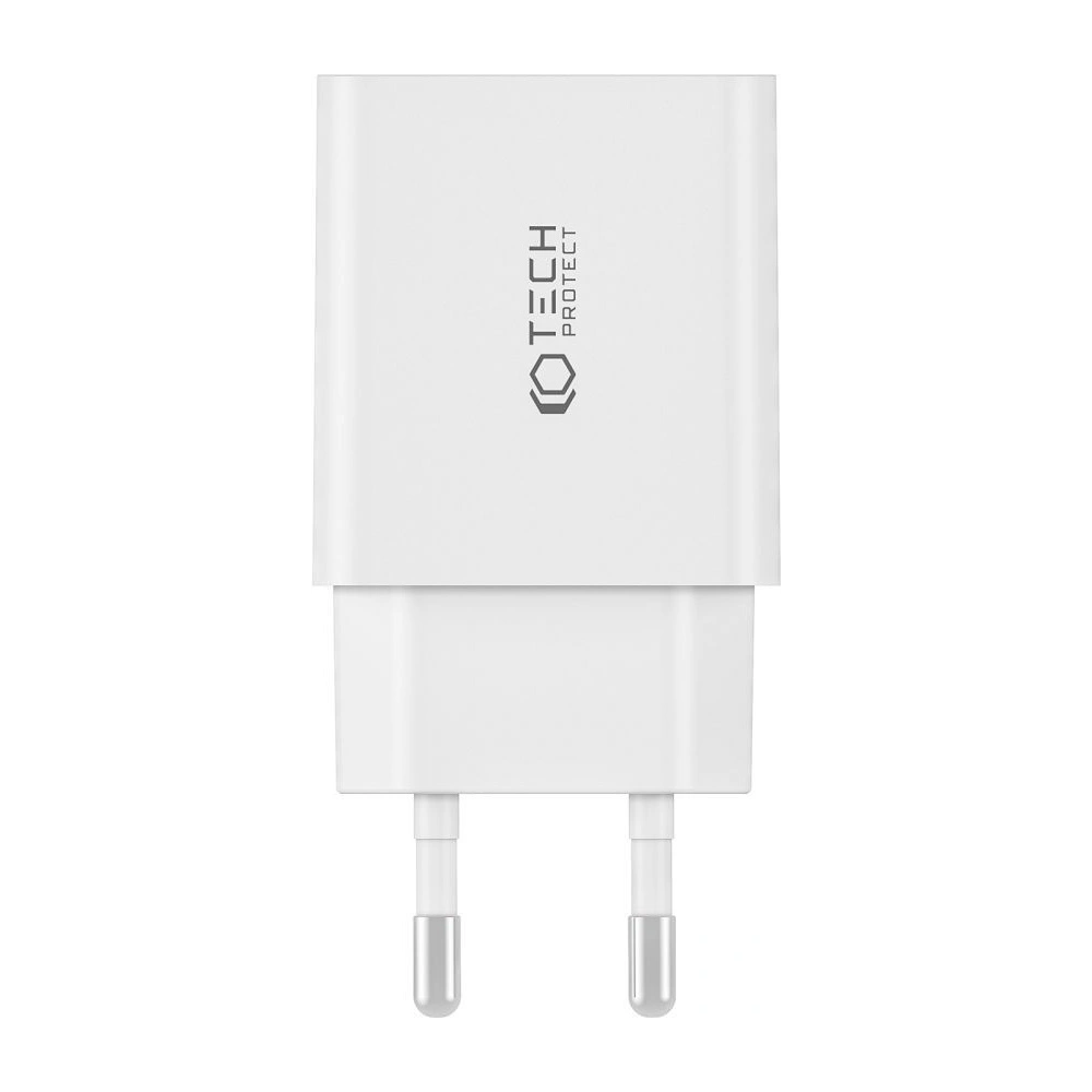 Hurtownia GSM - Încărcătorul de rețea Tech-Protect C35W, 2xUSB-C, PD, 35W + cablu USB-C alb - THP2361 - {ean13} - Hurt