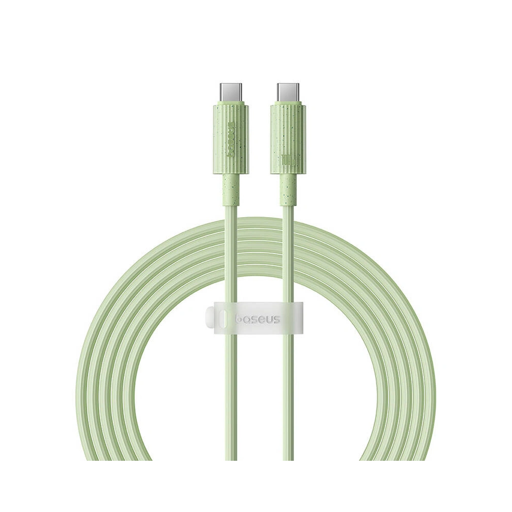 Hurtownia GSM - Kábel Baseus USB-C / USB-C Habitat Sorozat 100W, PD, 2m (zöld) - BSU4665 - {ean13} - Hurt