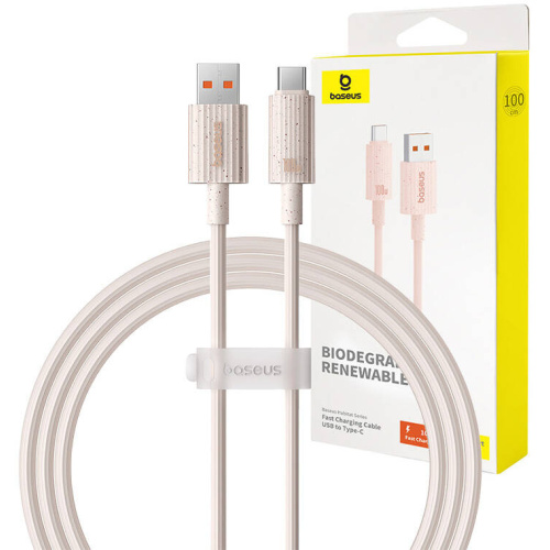 Baseus Distributor - 6932172642983 - BSU4666 - Baseus USB-A / USB-C Habitat Series 100W, PD, 1m cable (pink) - B2B homescreen
