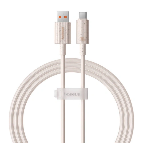 Kabel Baseus USB-A / USB-C Habitat Series 100W, PD, 1m (różowy)