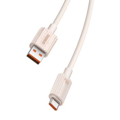 Kabel Baseus USB-A / USB-C Habitat Series 100W, PD, 1m (różowy)
