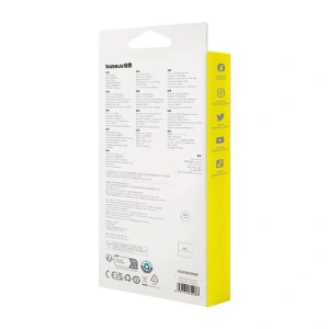 Kabel Baseus USB-A / USB-C Habitat Series 100W, PD, 1m (różowy)