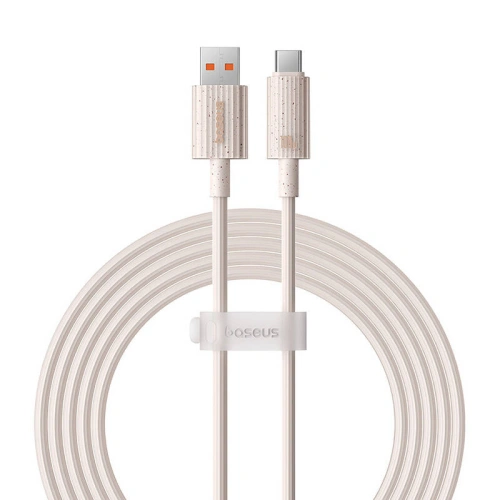 Kabel Baseus USB-A / USB-C Habitat Series 100W, PD, 2m (różowy)