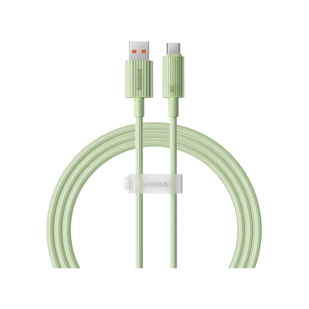 Hurtownia GSM - Kabel Baseus USB-A / USB-C Habitat Series 100W, PD, 1m (zelený) - BSU4668 - {ean13} - Hurt