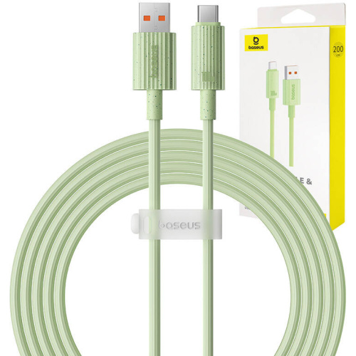 Baseus Distributor - 6932172642990 - BSU4669 - Baseus USB-A / USB-C Habitat Series 100W, PD, 2m cable (green) - B2B homescreen