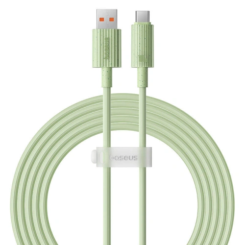 Kabel Baseus USB-A / USB-C Habitat Series 100W, PD, 2m (zielony)