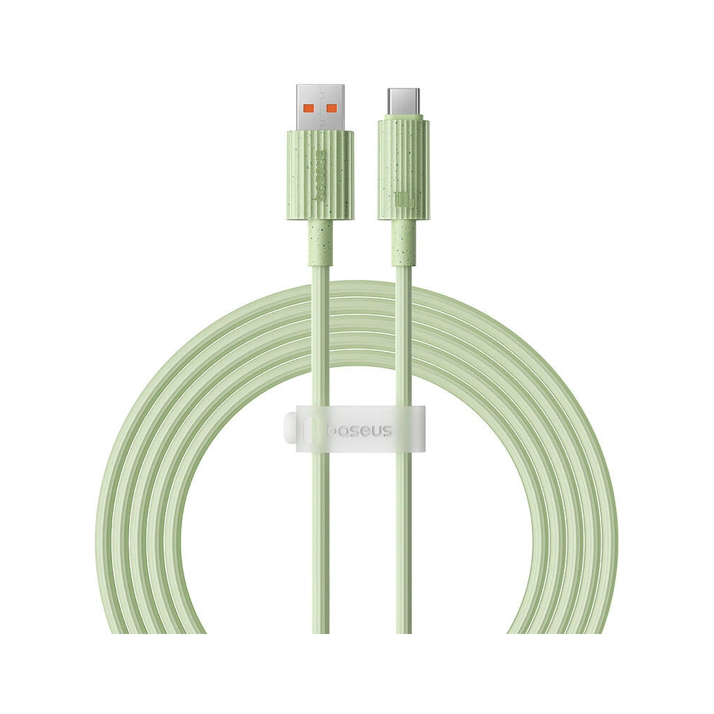 Hurtownia GSM - Kabel Baseus USB-A / USB-C Habitat Series 100W, PD, 2m (zelený) - BSU4669 - {ean13} - Hurt
