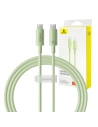 Kábel Baseus USB-C / USB-C Habitat Series 100W, PD, 1m (zöld)