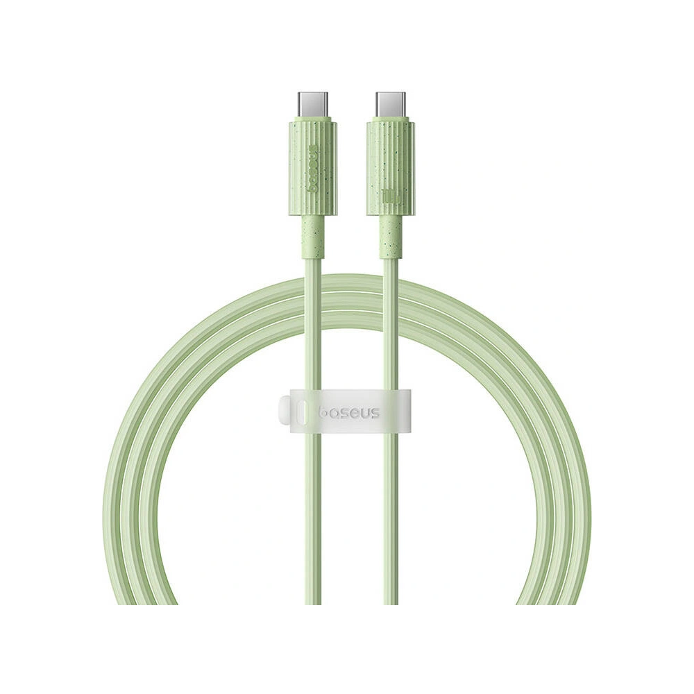 Hurtownia GSM - Kábel Baseus USB-C / USB-C Habitat Series 100W, PD, 1m (zöld) - BSU4670 - {ean13} - Hurt